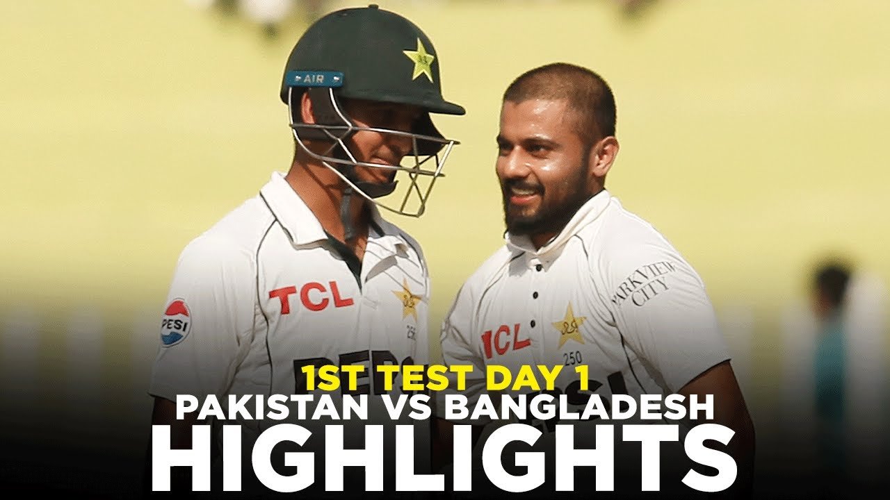 Pakistan vs Bangladesh 1st Test Day 1